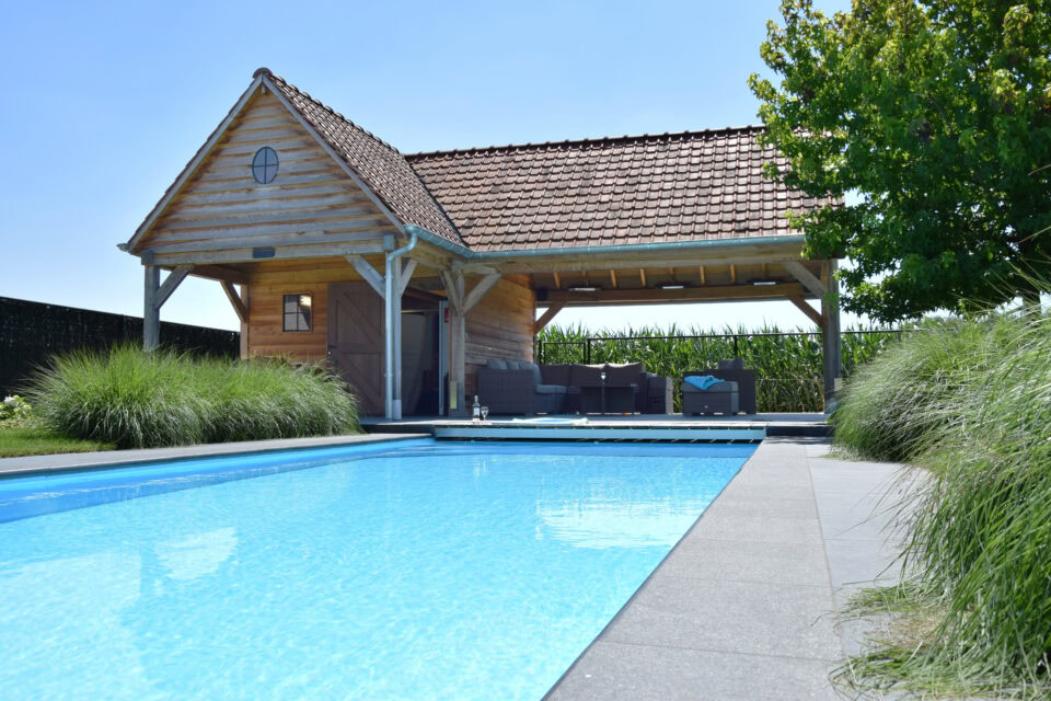 houten buitenconstructies op maat bouwpakketten poolhouse